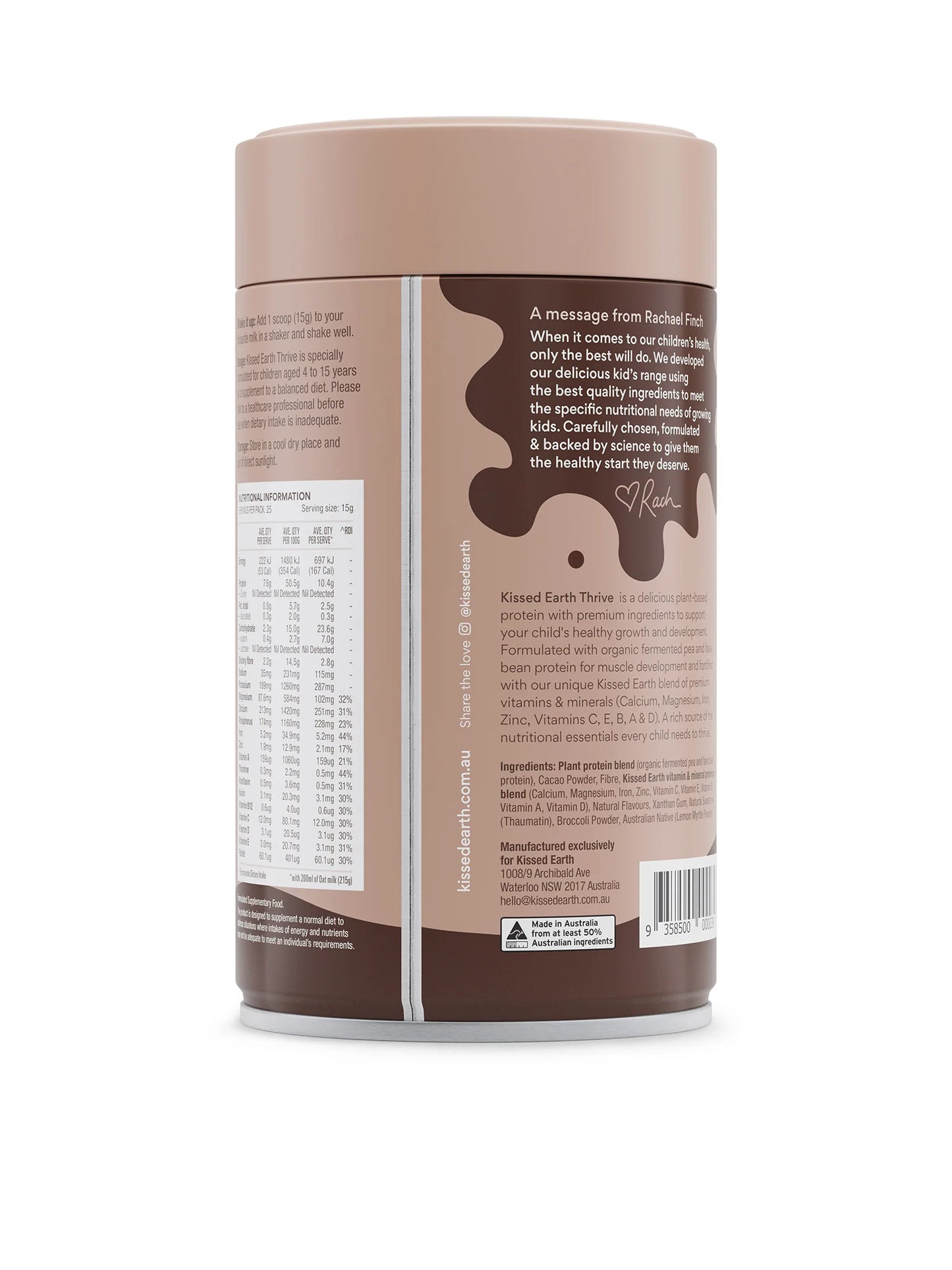 Kissed Earth Thrive - Super Duper Choc 375 g