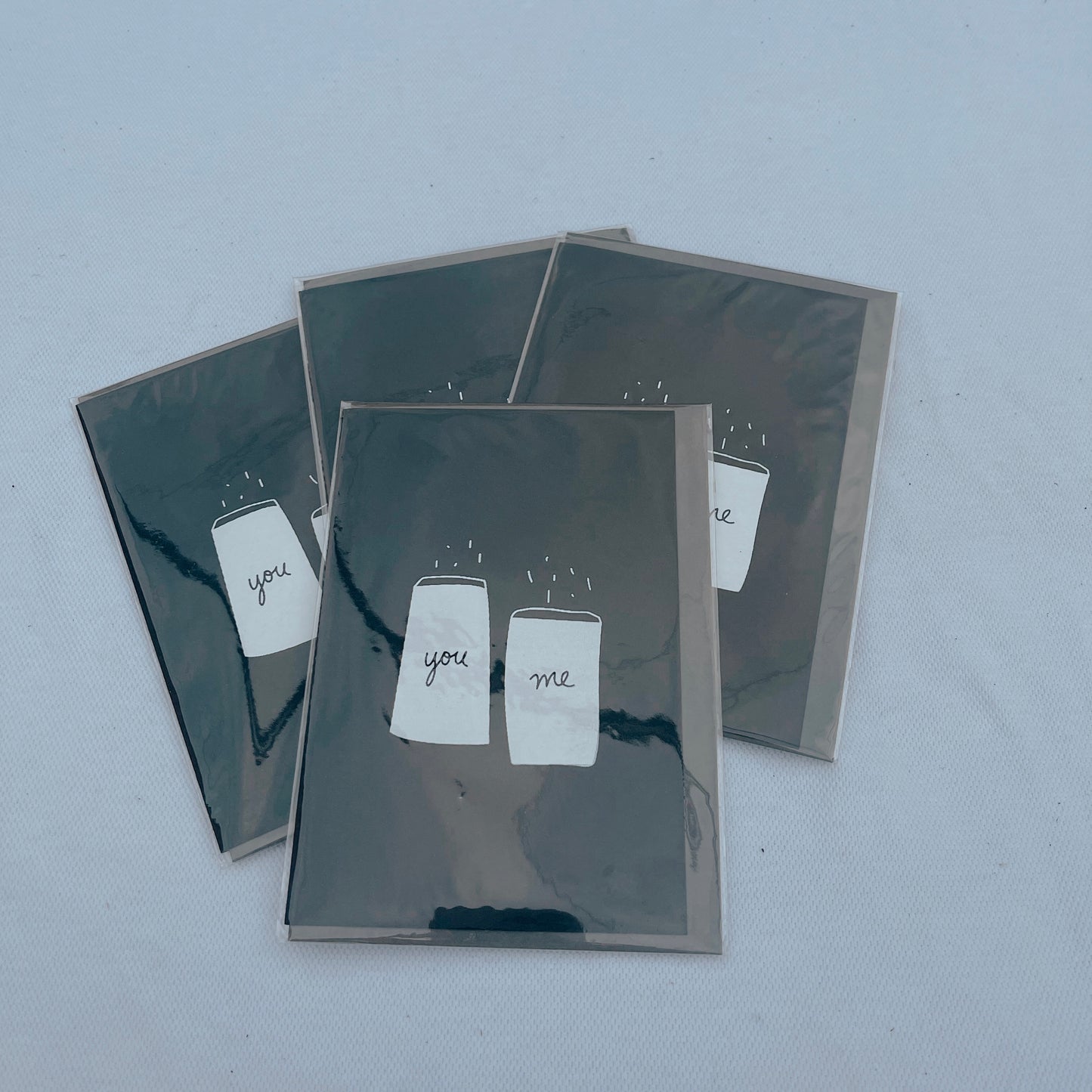 ME AND AMBER - PLUS YOU AND ME SALT N PEPPER CARD