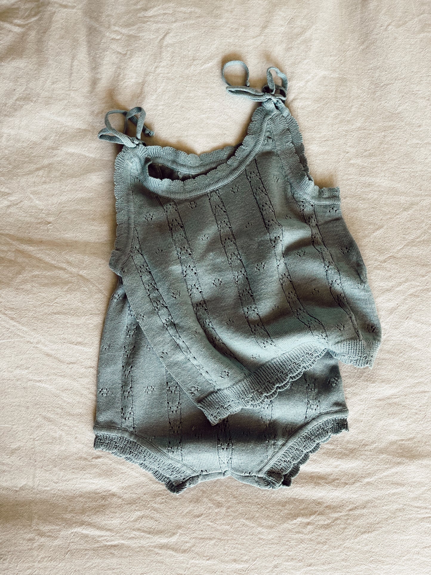 OCEAN PETITE KNIT SET - BABY