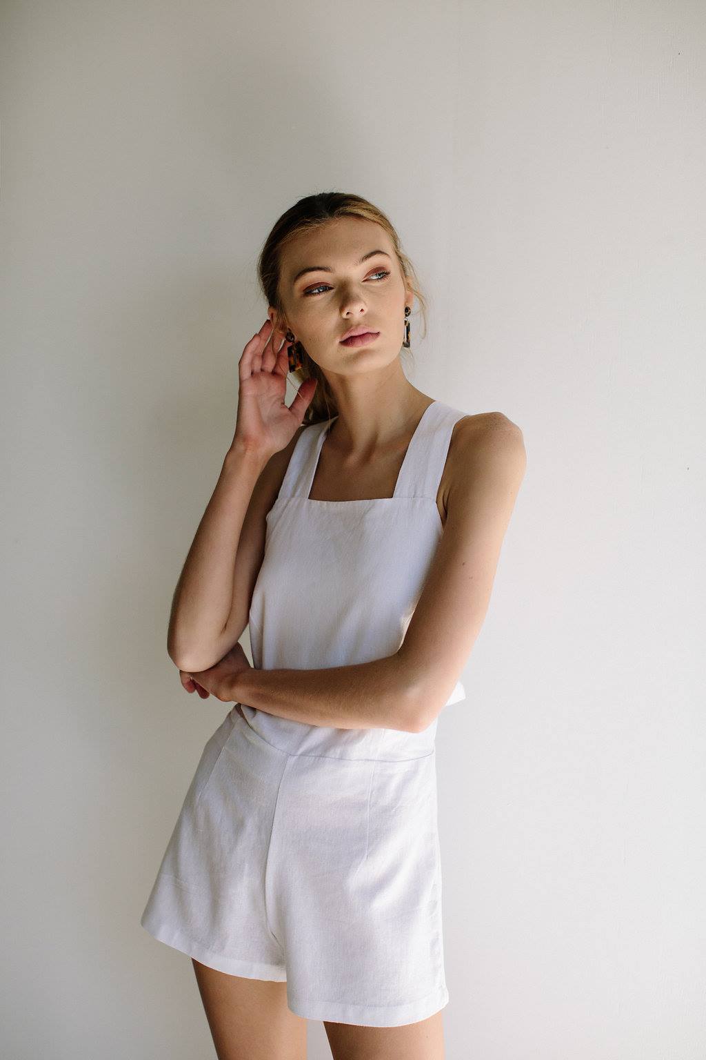 VALENTINA PLAYSUIT - WHITE