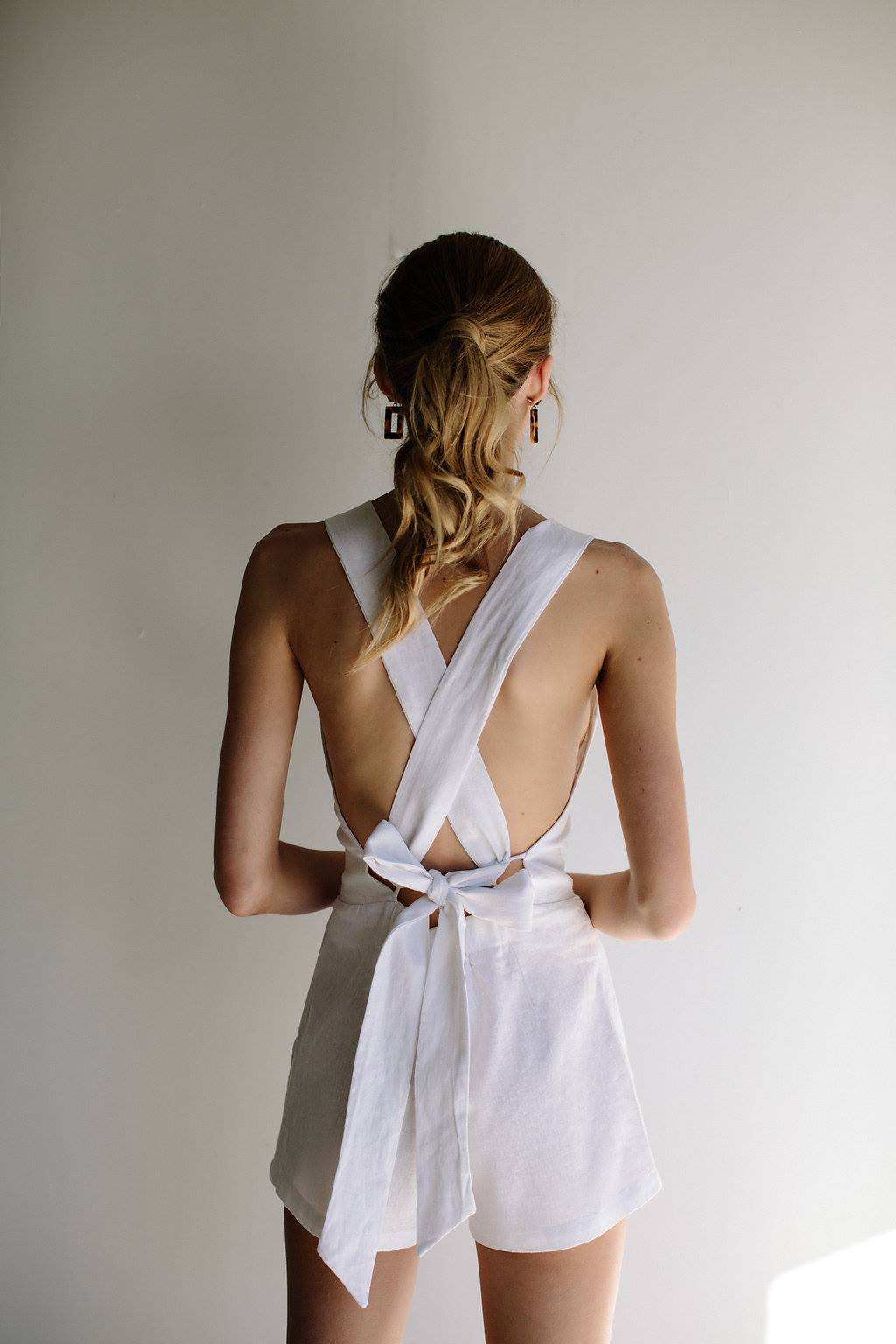 VALENTINA PLAYSUIT - WHITE