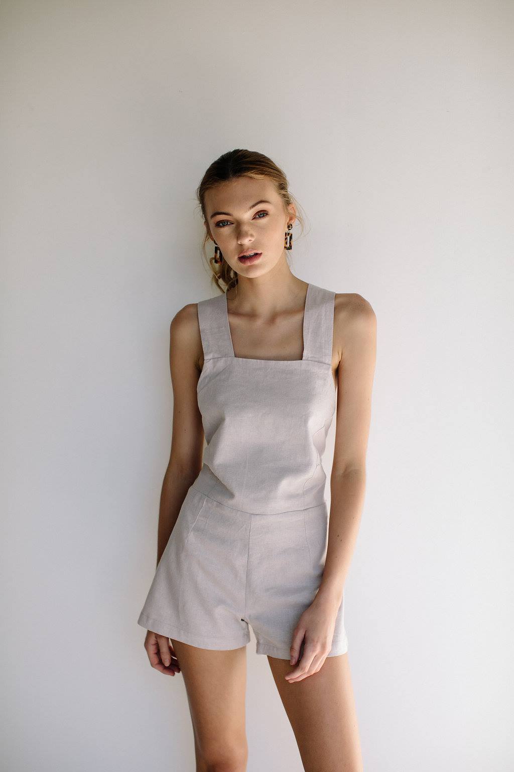 VALENTINA PLAYSUIT - GREY LILAC