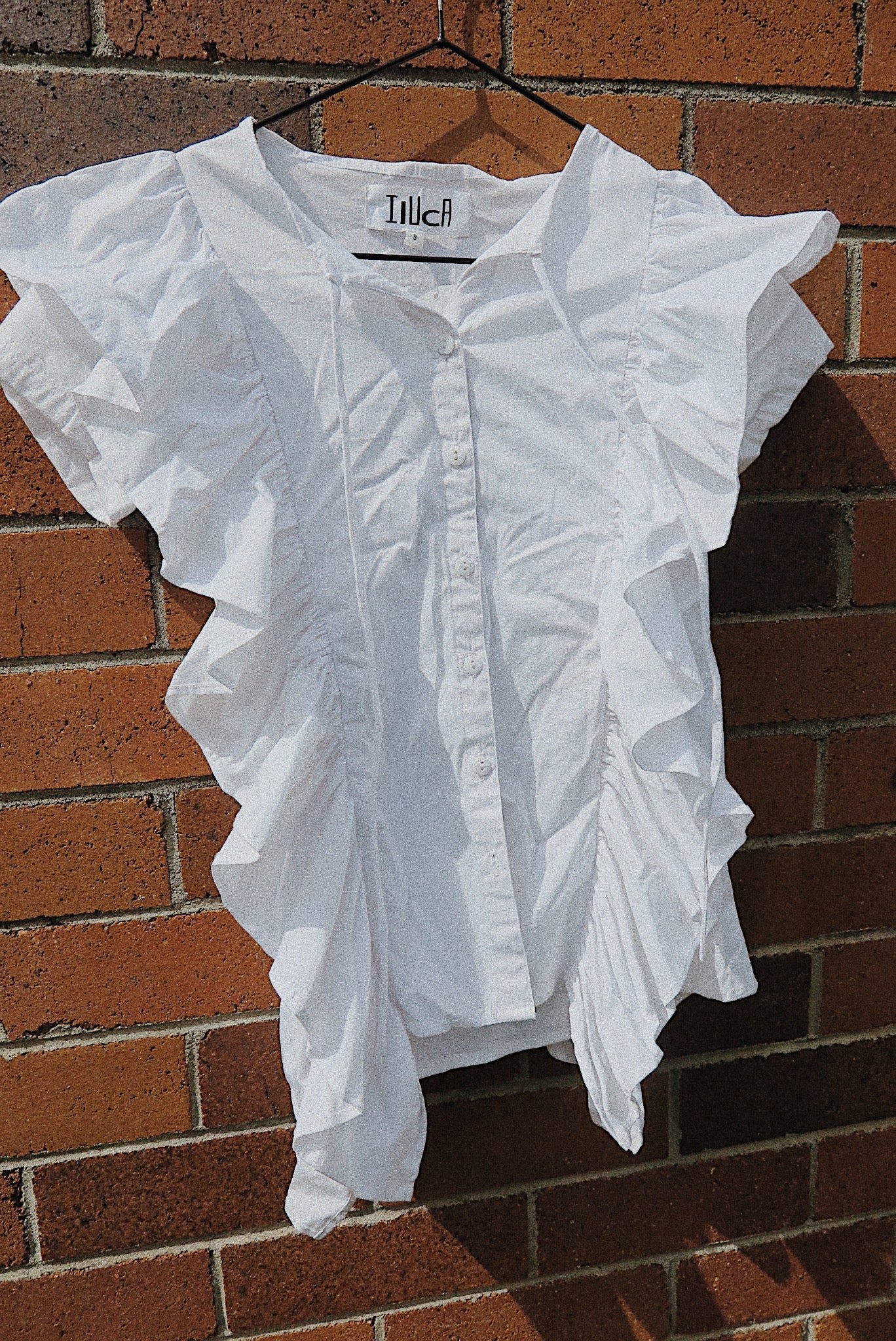 Frill Ruffle Shirt (w) iluca the label