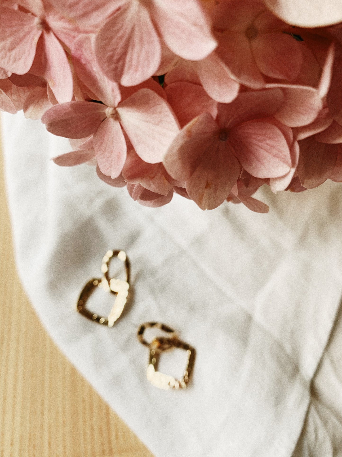Geometric Bliss Gold Hammer Stud Earrings | By: Life in the sun store