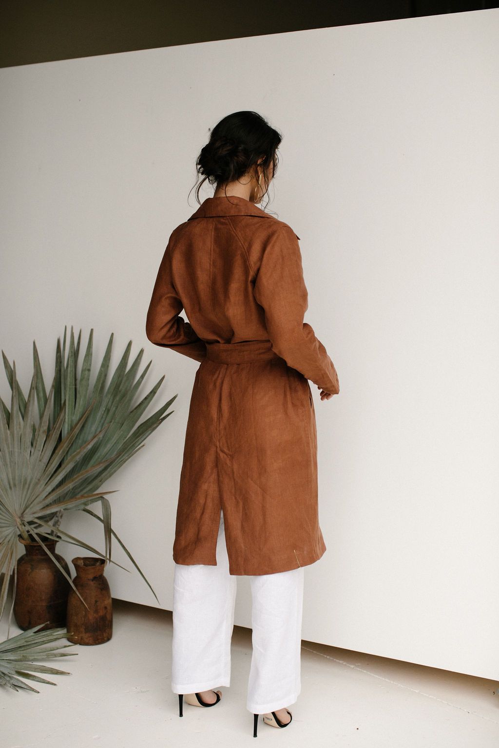 IRIS TRENCH COAT - CHOCOLATE