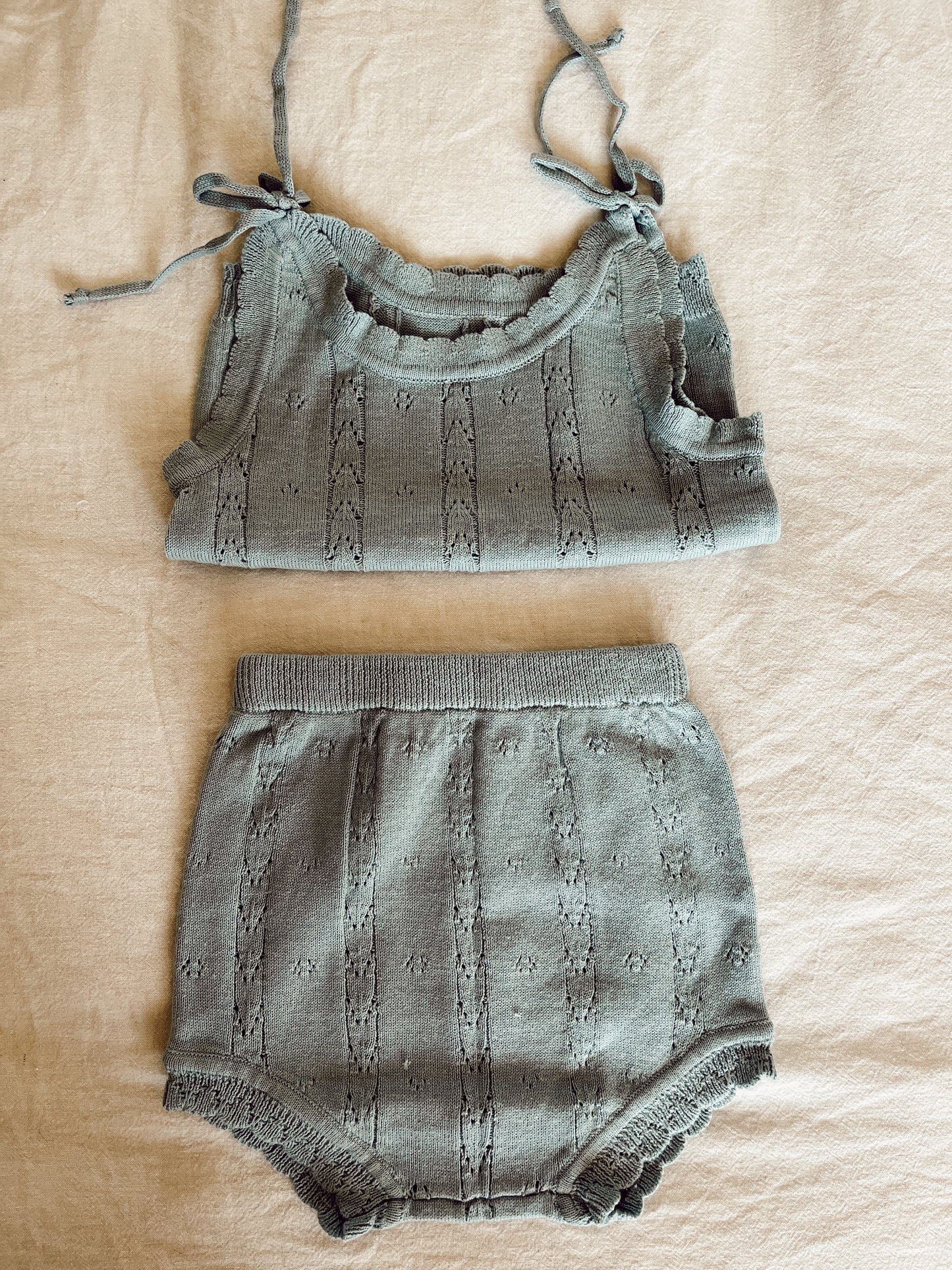 OCEAN PETITE KNIT SET - BABY