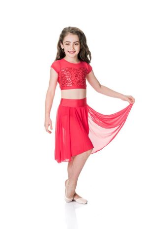 Studio 7 Dancewear / Children's Attitude Sequin Crop Top - CHCT08