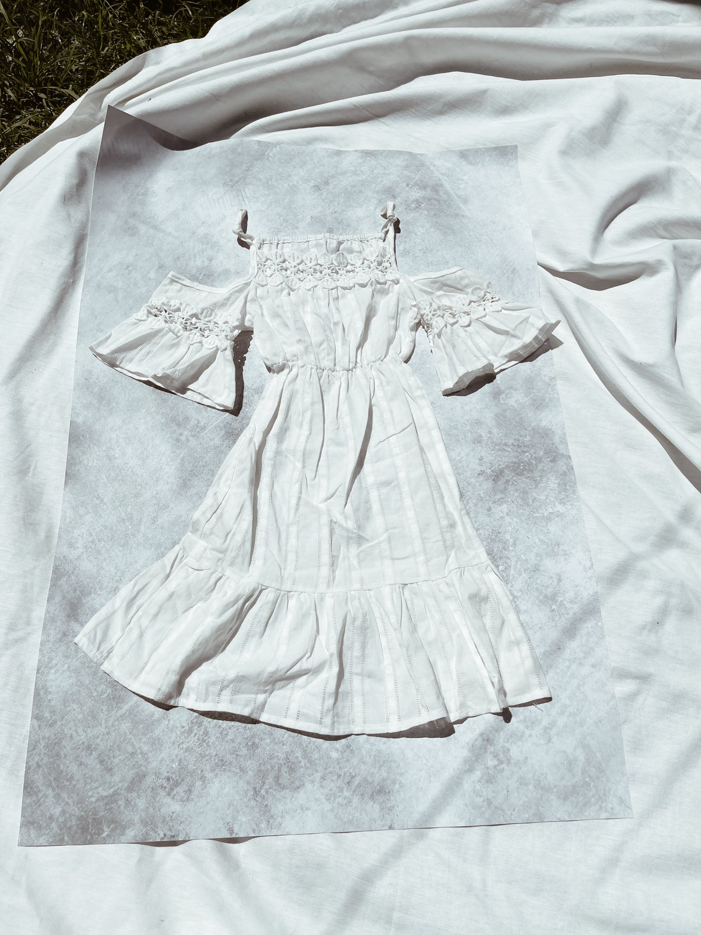 Girls Boho off the shoulder Dress