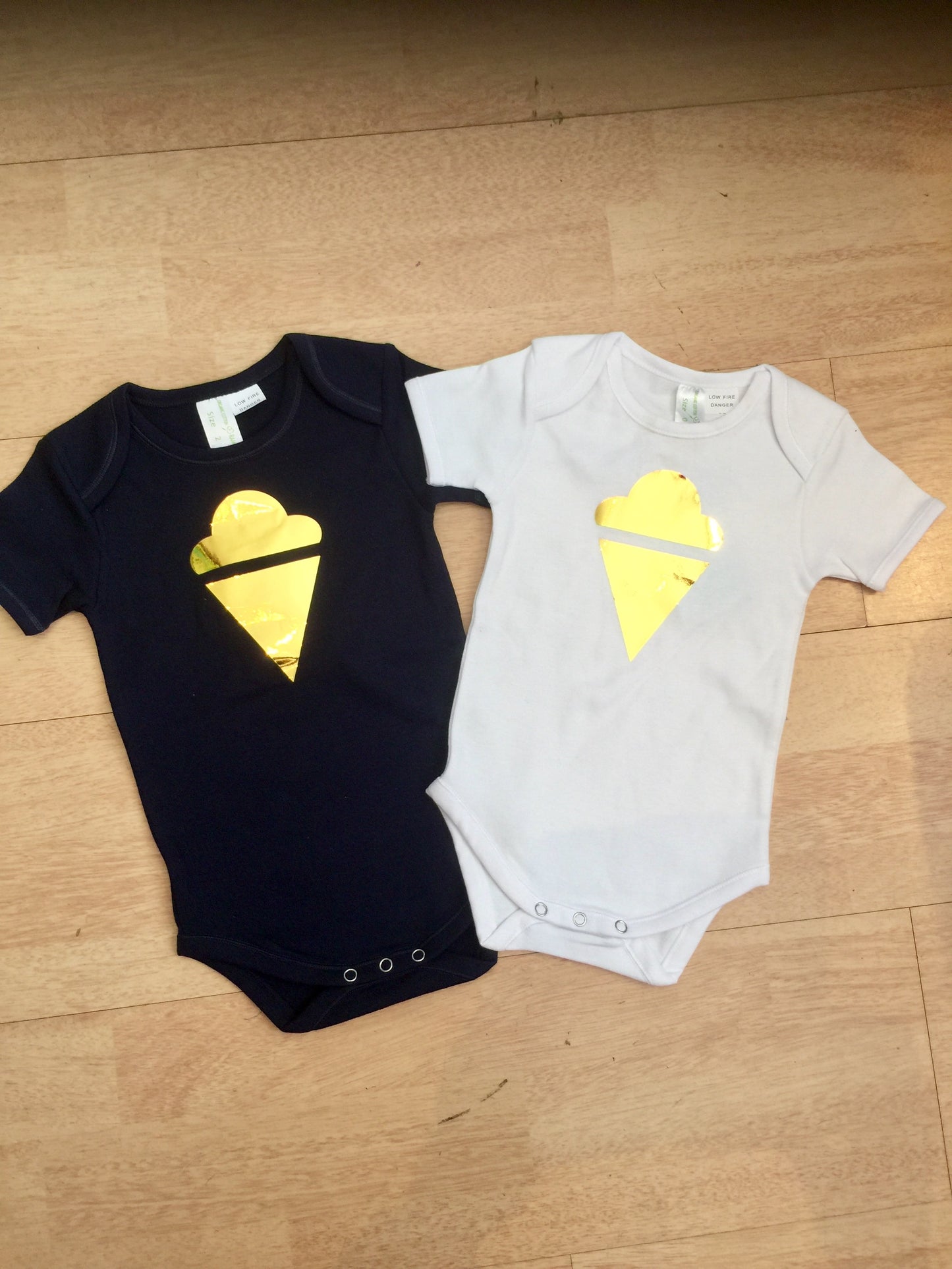 Ice Cream Cotton Organic Baby Onesie