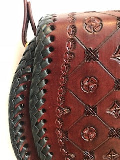 Genuine Leather - Hand Made Authentic Small Leather Saddle Bag