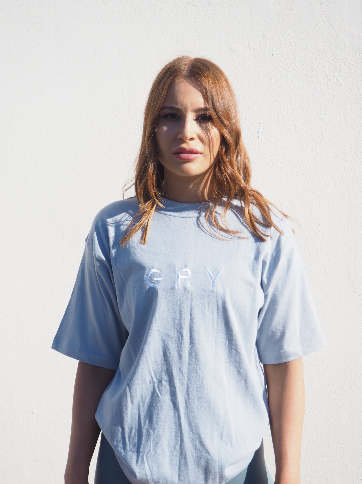 Gerrycan GRY Boyfriend T-SHIRT in Sky Blue