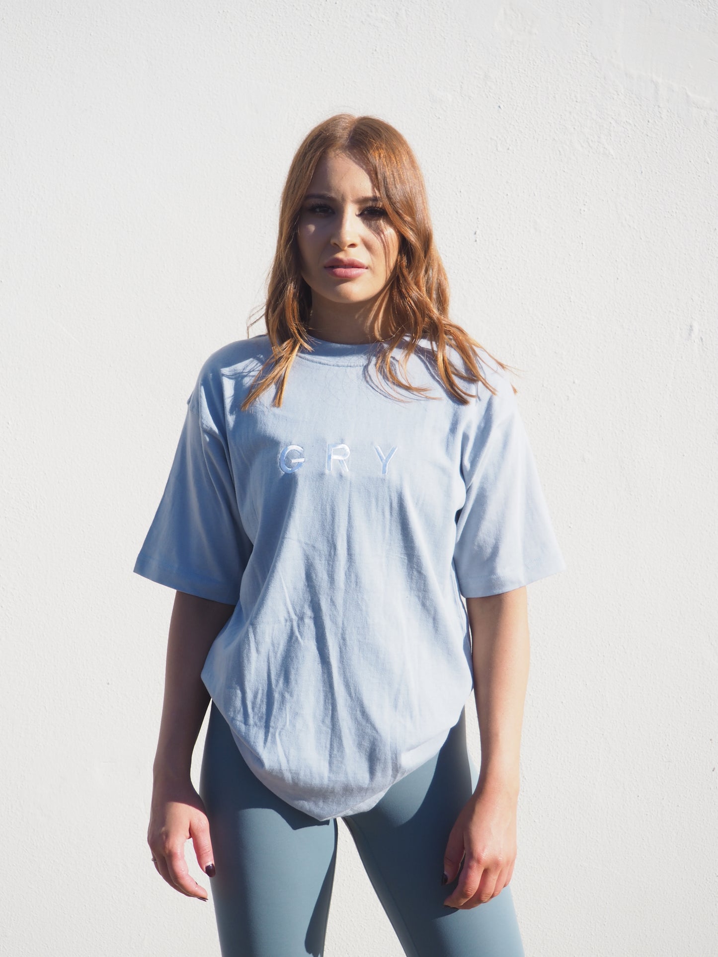 Gerrycan GRY Boyfriend T-SHIRT in Sky Blue