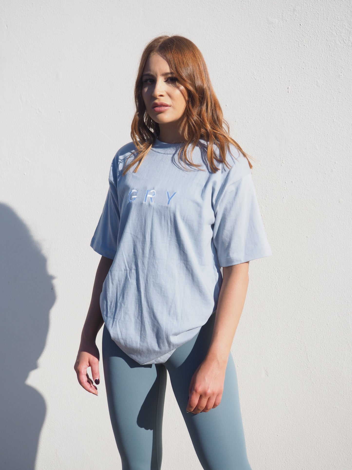 Gerrycan GRY Boyfriend T-SHIRT in Sky Blue