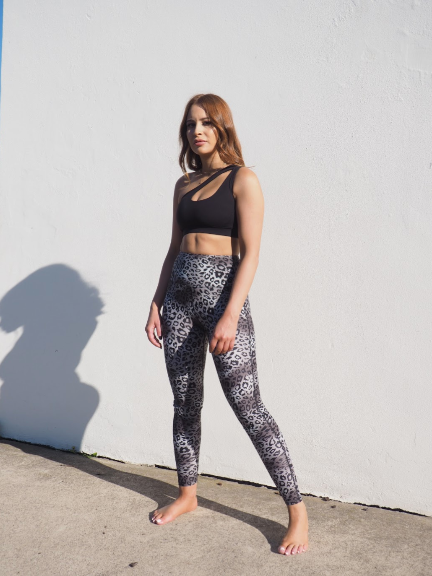CELINE LEGGINGS // BLACK SNOW LEOPARD