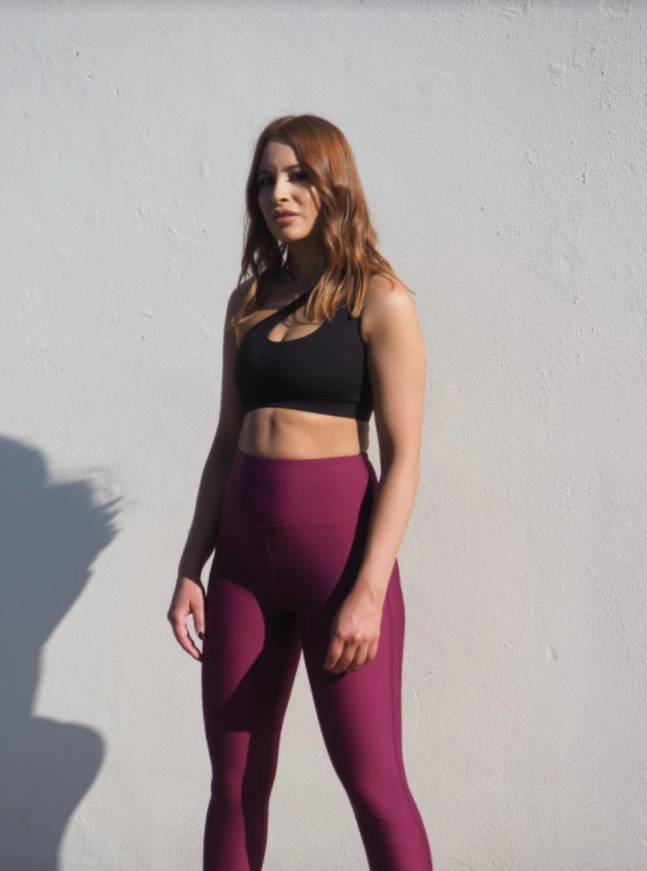 Gerrycan Celine Full Length Compression Leggings in Wine