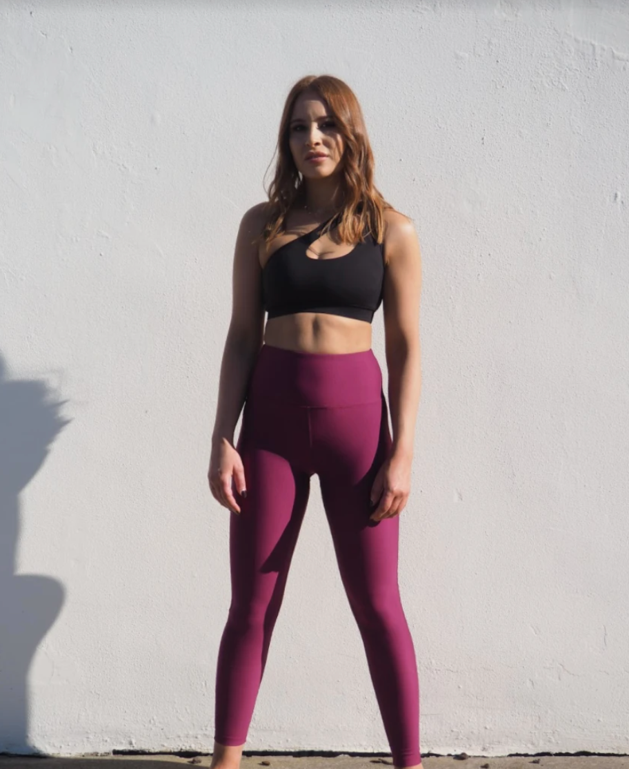 Gerrycan Celine Full Length Compression Leggings in Wine