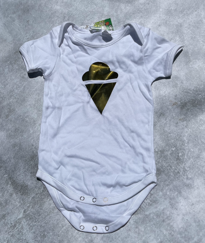 Ice Cream Cotton Organic Baby Onesie