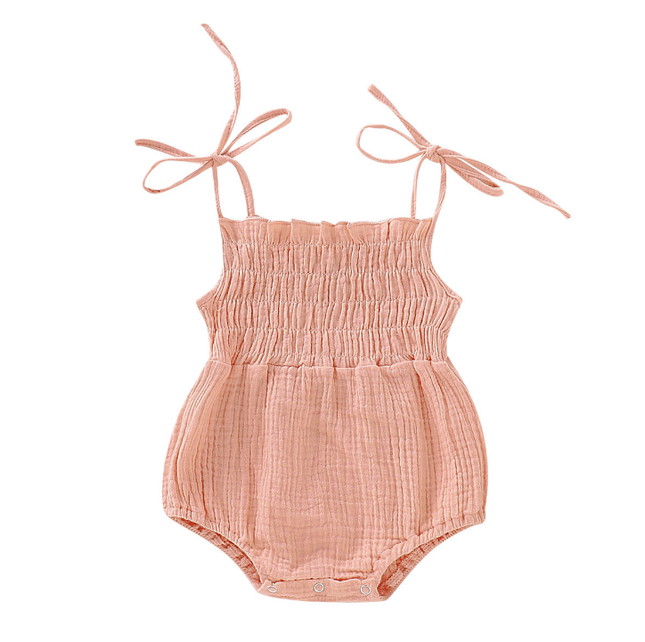 Smocking Onesie - PINK