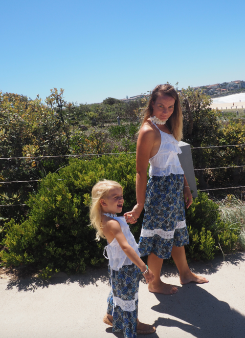 iluca the label: MADDISON BLUE MAXI SKIRT W/ CROCHET DETAIL- KIDS