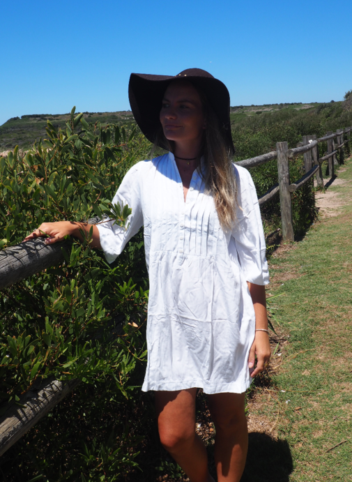 iluca the label: BELLE SLEEVE WISH DRESS / WHITE