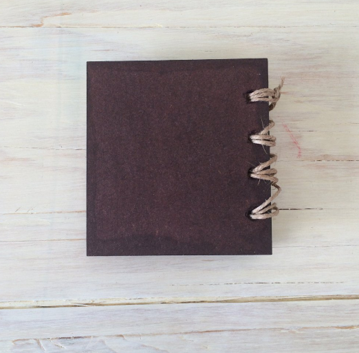 KazMexico FRIDA KAHLO SMALL RECYCLED PAPER JOURNAL- Self Portrait with Monkey