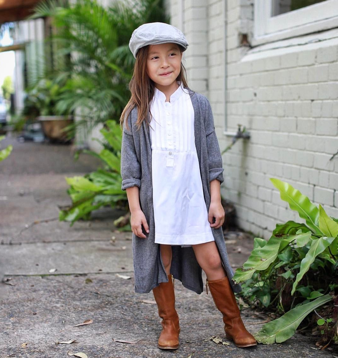 ILUCA THE LABEL: BELLE SLEEVE WISH DRESS / WHITE ( Kids Version)