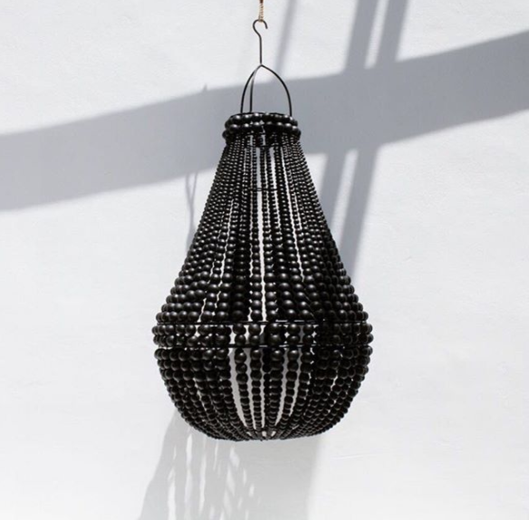 Grey beaded chandelier hot sale