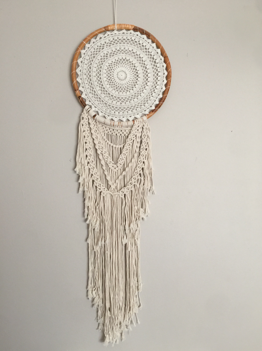 MACRAME DETAILED LARGE SIZE DREAMCATCHER- TWISTED TROPICS
