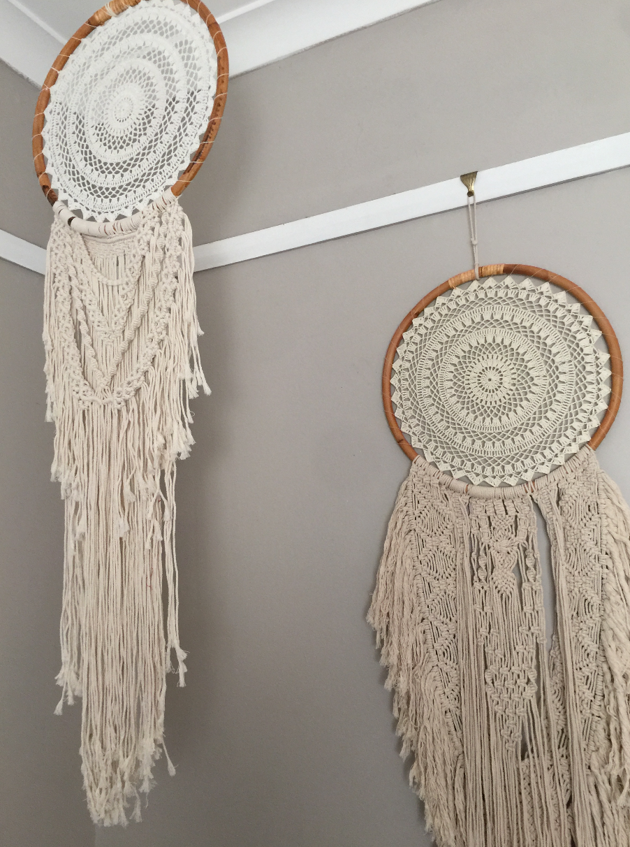 MACRAME DETAILED LARGE SIZE DREAMCATCHER- TWISTED TROPICS
