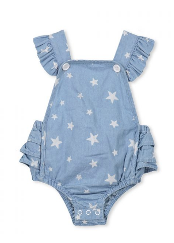 Milky - Baby Girl Chambray Playsuit