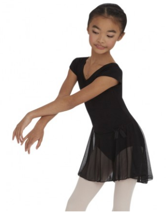 Capezio - Short Sleeve Nylon Dress - Girls - 3966C
