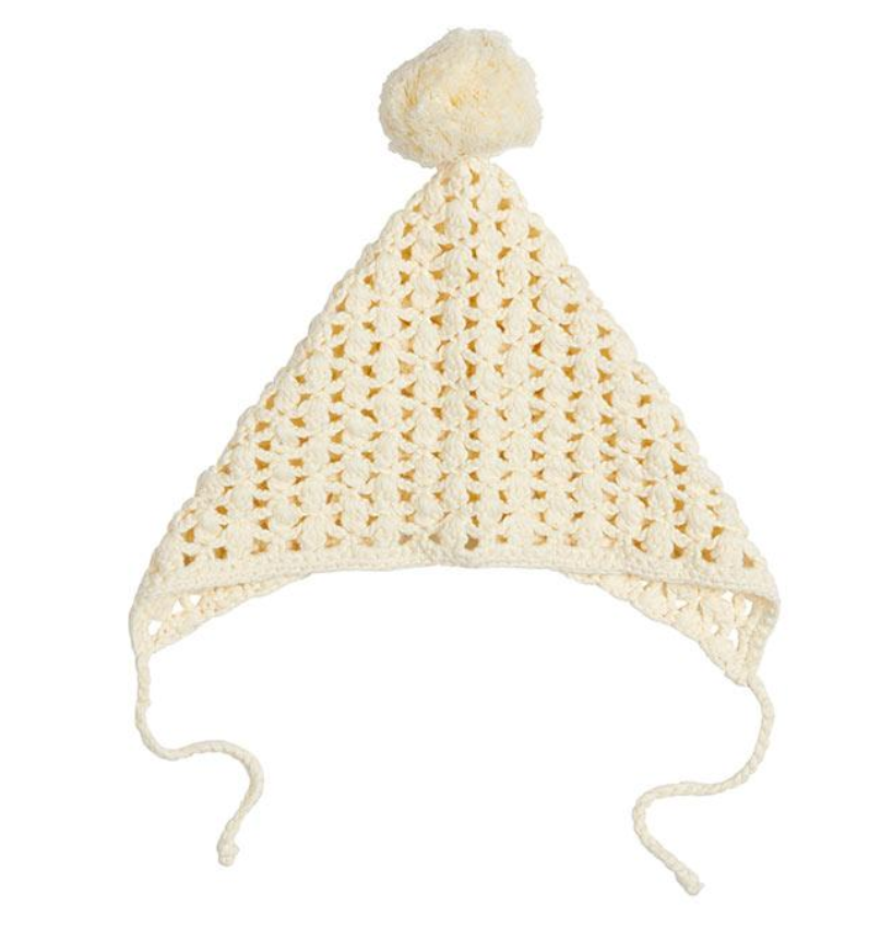 Miann + Co- CREAM CROCHET BONNET