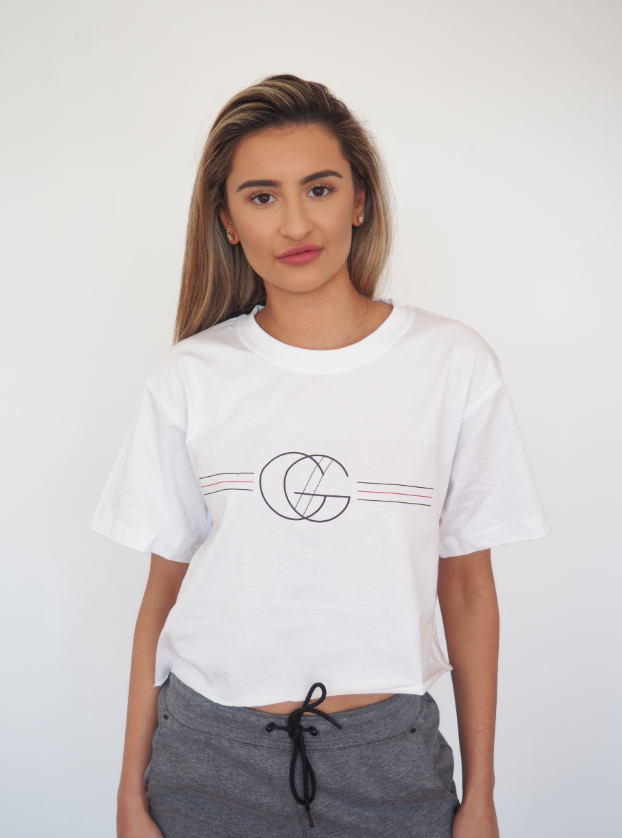 GC CROP TANK TEE - White - GERRY CAN