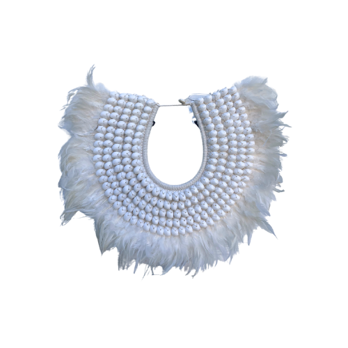 White Feather Neck Tribal Wall Hanging