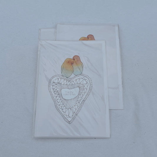 VALENTINES LOVE BIRDS CARD - JM18