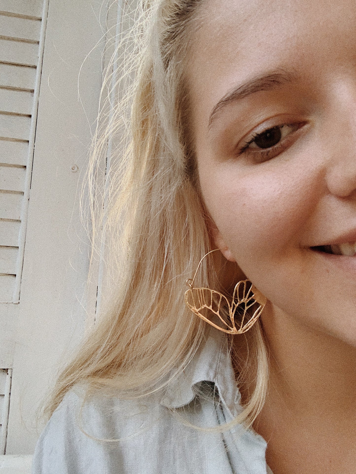 BUTTERFLY EFFECT GOLD INTRICATE Earrings | By: Life in the sun store