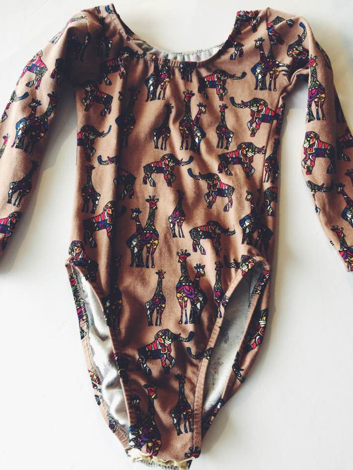 BABY + KIDS PRINTED ANIMALIA BODY SUIT LONG SLEEVE