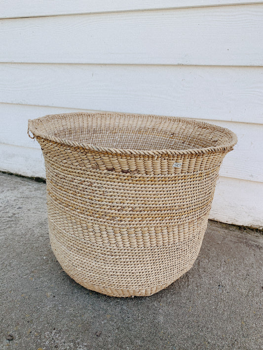 Medium Sized Handmade African Basket
