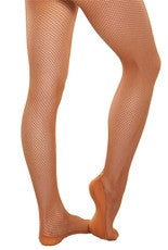 Profession Tan Fishnet Tights - Seamless