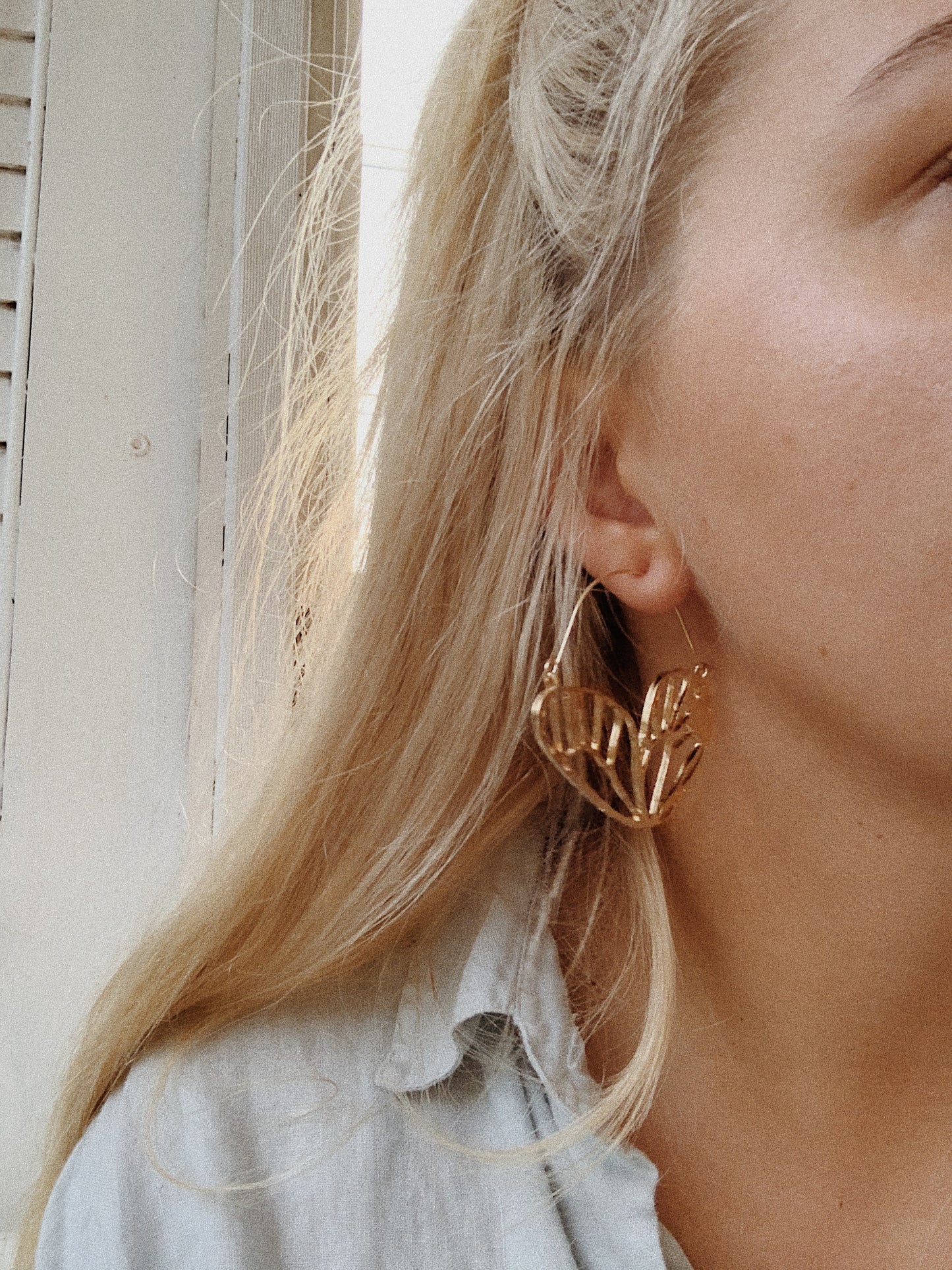 BUTTERFLY EFFECT GOLD INTRICATE Earrings | By: Life in the sun store