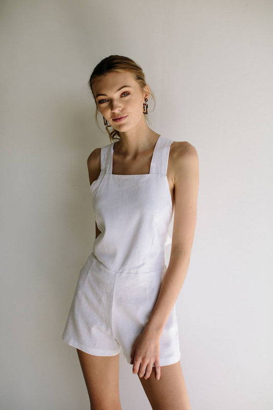 VALENTINA PLAYSUIT - WHITE