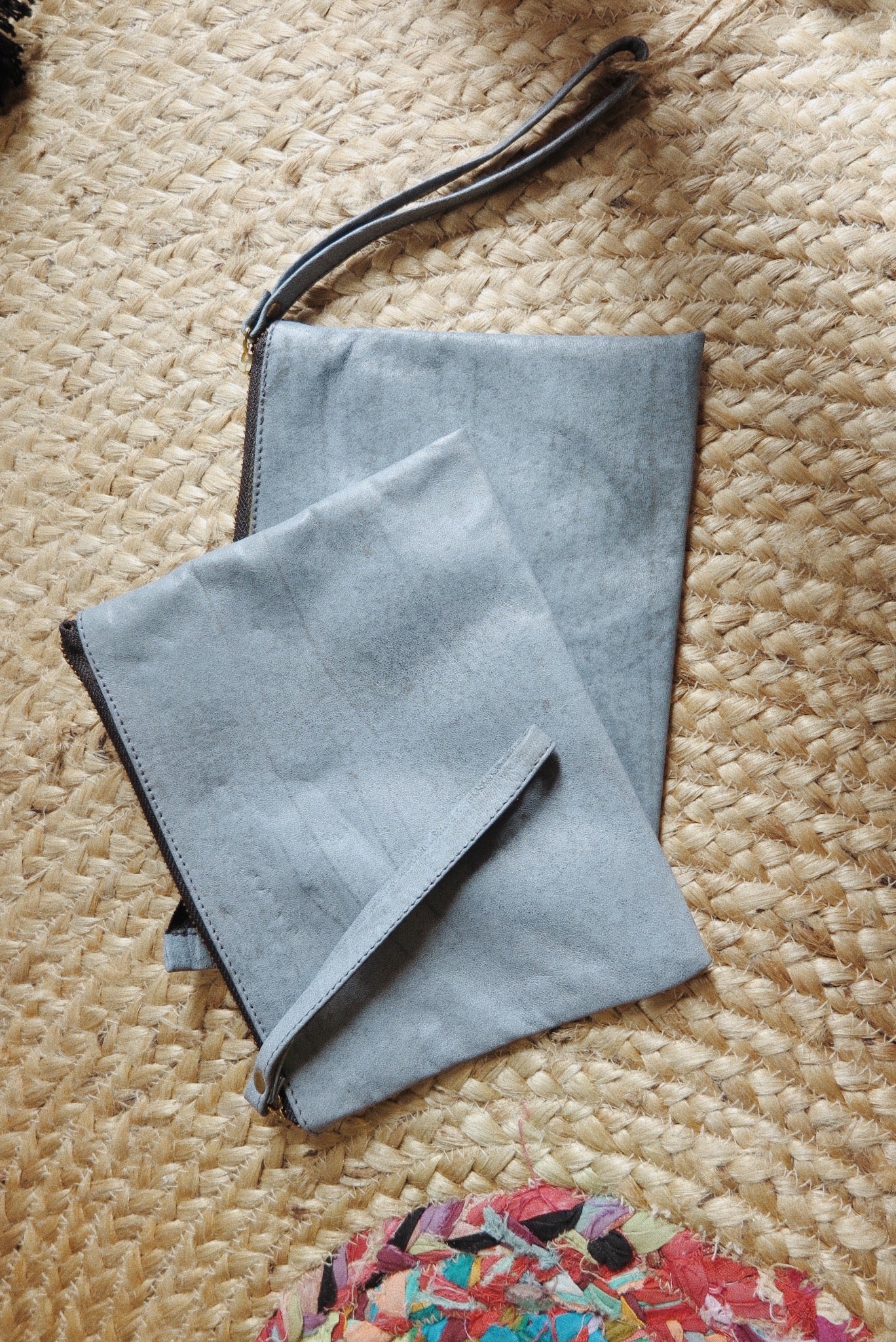 Oceania Blue Crush Soft Leather Clutch