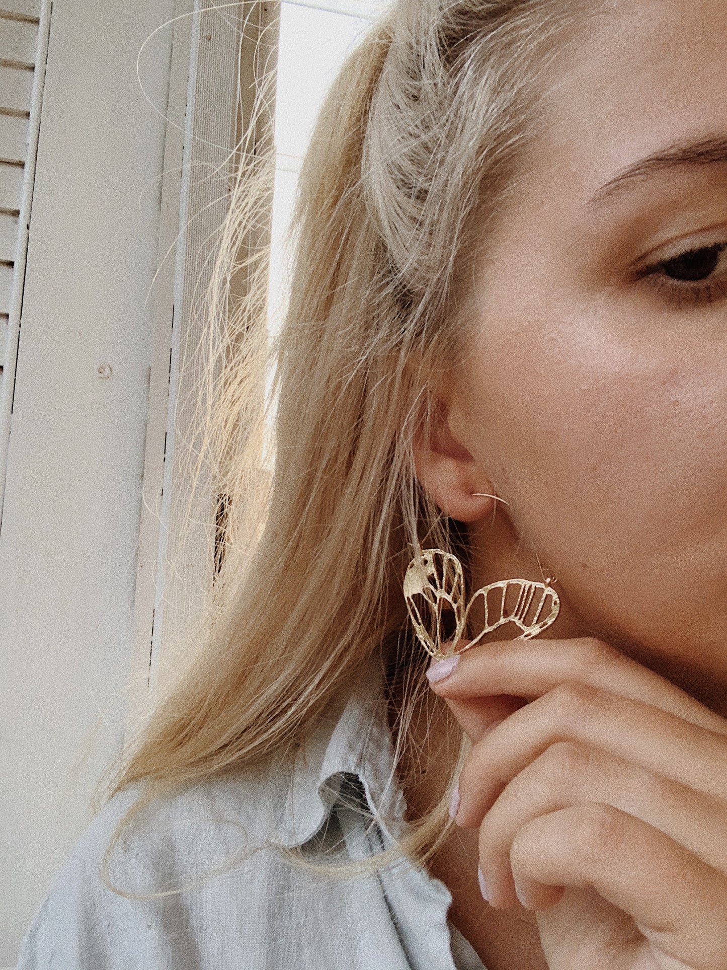 BUTTERFLY EFFECT GOLD INTRICATE Earrings | By: Life in the sun store