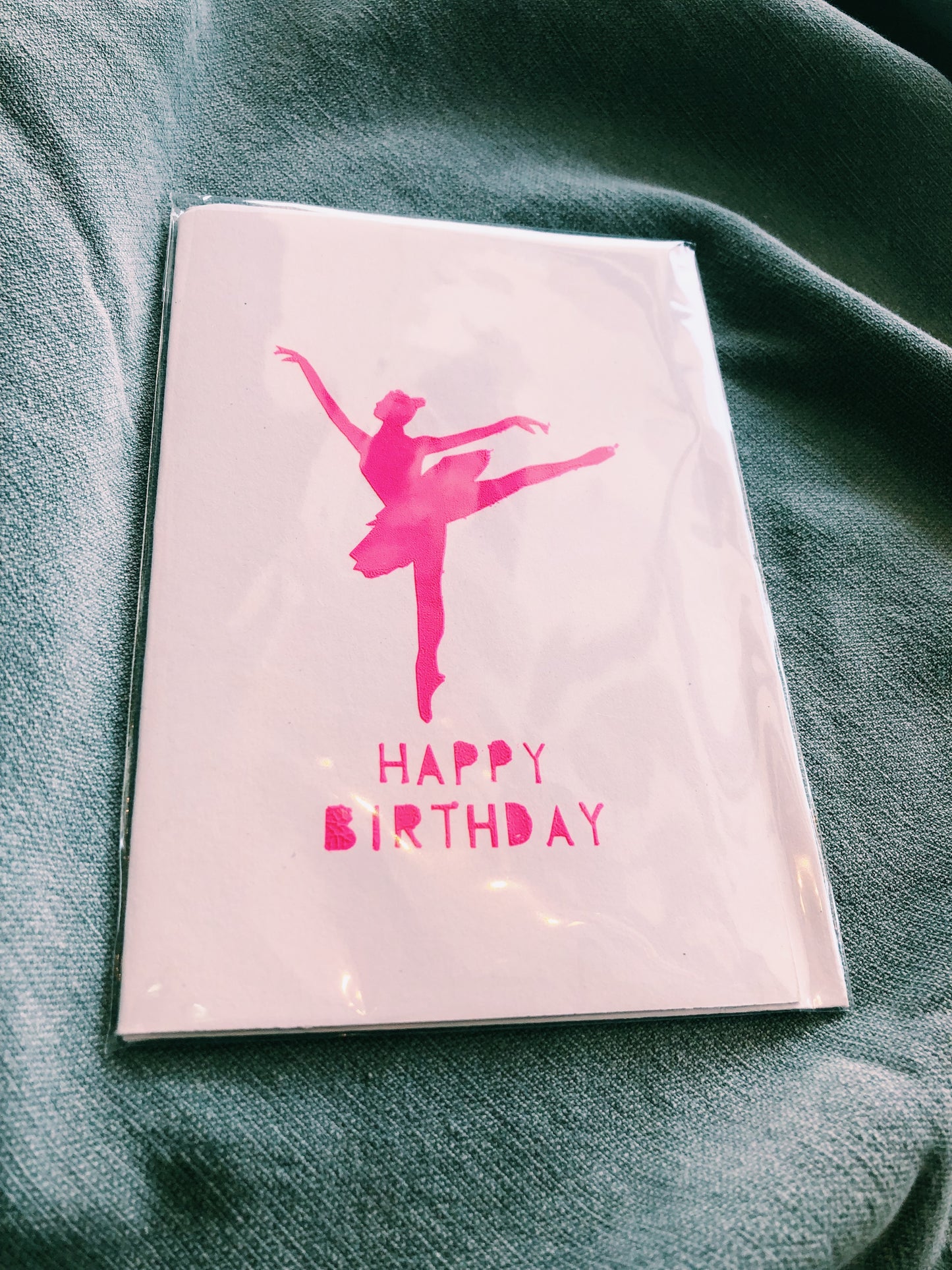 ME AND AMBER - BALLERINA BIRTHDAY CARD