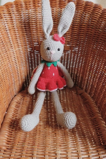 Mrs Strawberry Large Bunny Doll