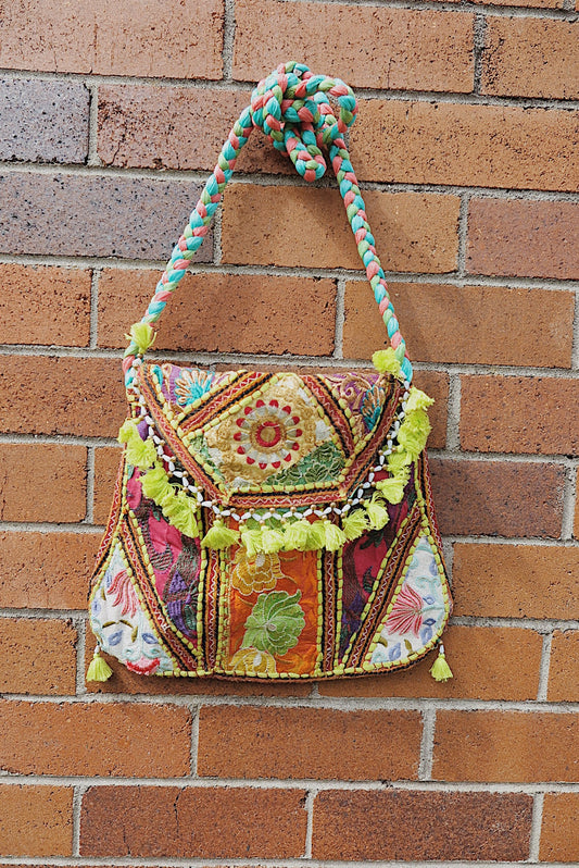 Indie Tribal Embroidered Side Bag