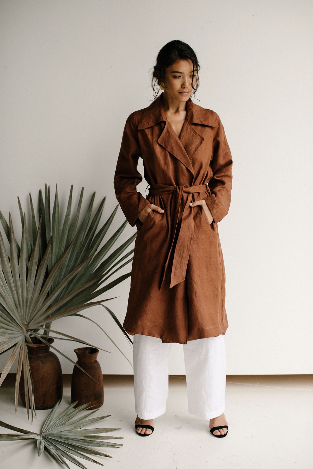 IRIS TRENCH COAT - CHOCOLATE