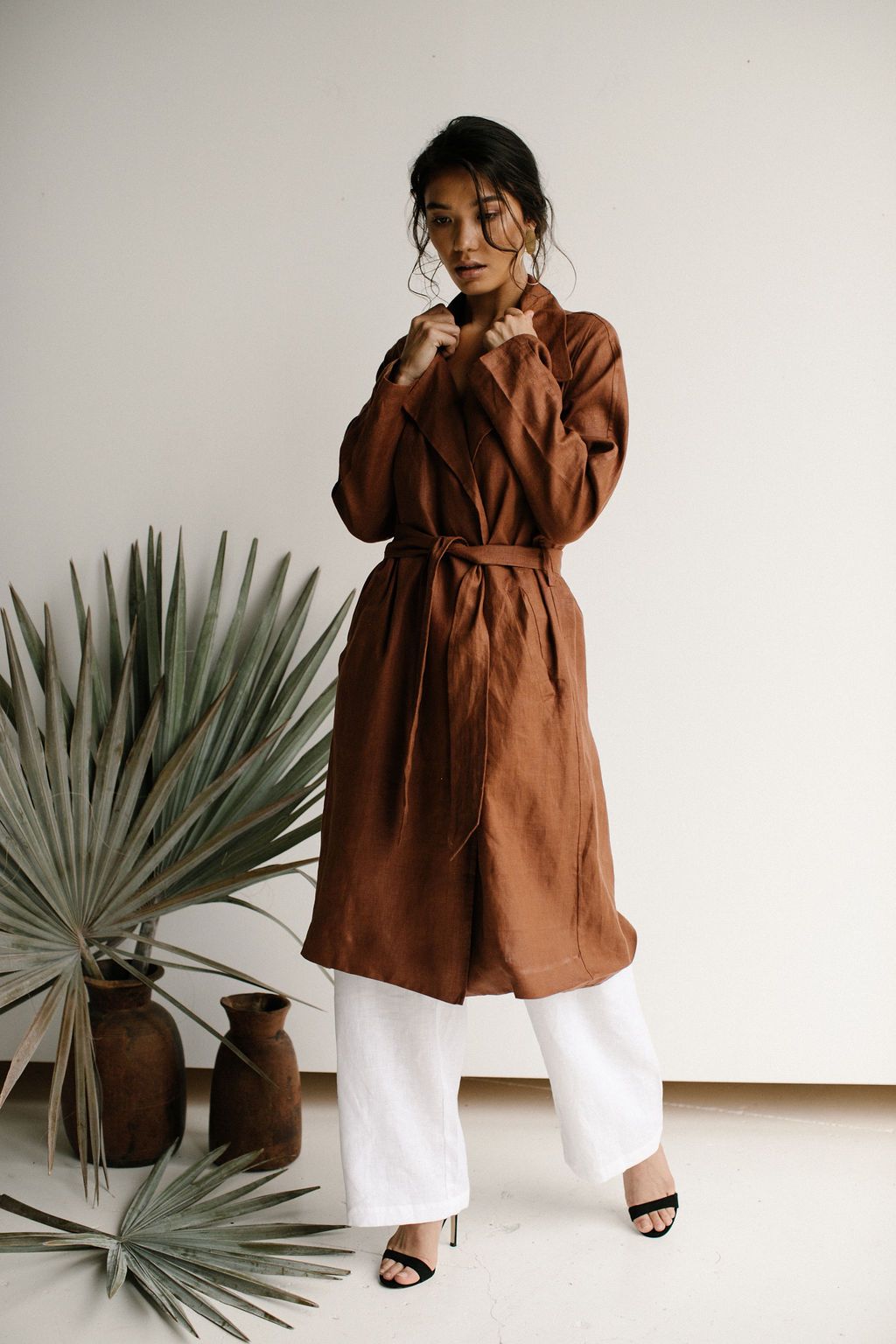 IRIS TRENCH COAT - CHOCOLATE