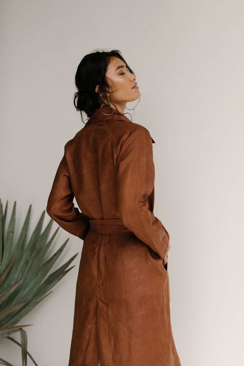 IRIS TRENCH COAT - CHOCOLATE