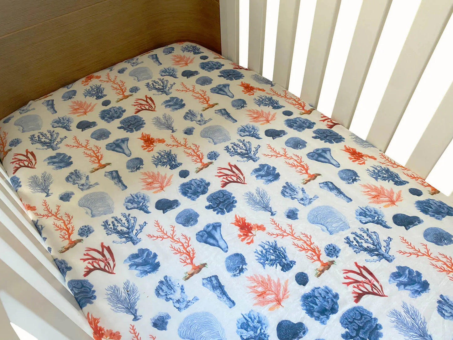 Coral Cot Sheet- The Swaddle Society